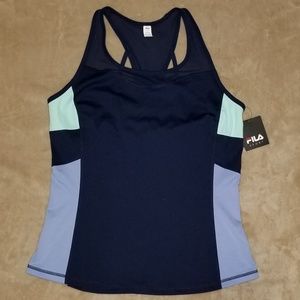 🤾‍♀️Women's FILA Blocked Mesh Sport Tank Top🧘‍♀️
